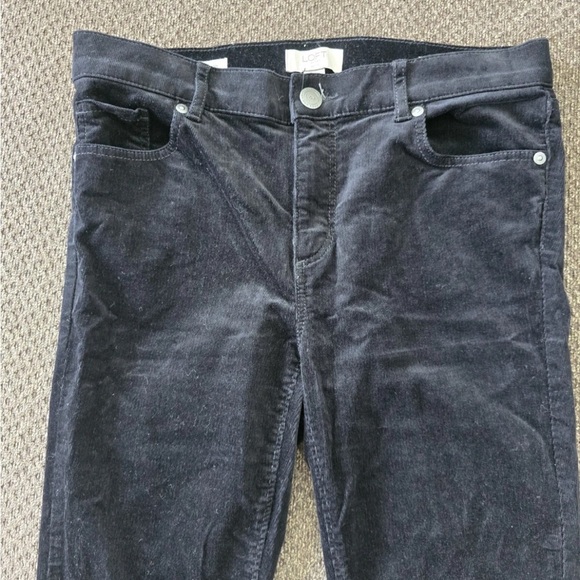 Loft Courdory Pants Women Size 6P Black  Signature Modern Skinny Retro 30x26 - Picture 4 of 13